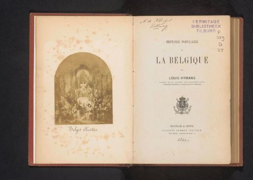 Photographic reproduction of Belgium Crowns Her Famous Children by Henri Decaisne