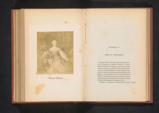 Photographic reproduction of a painted portrait of Maria Theresa of Austria by Martin (II) Mytens