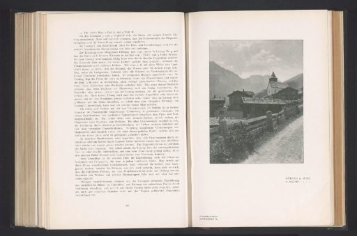 Village landscape in the mountains