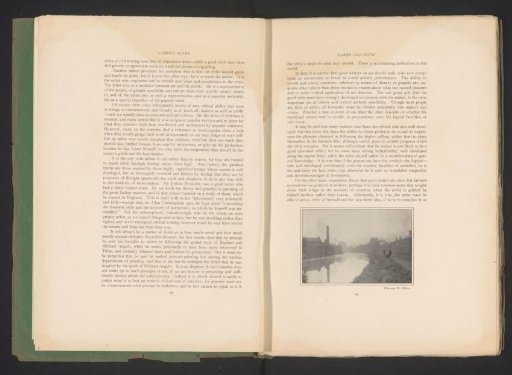 Three people on the bank of a river