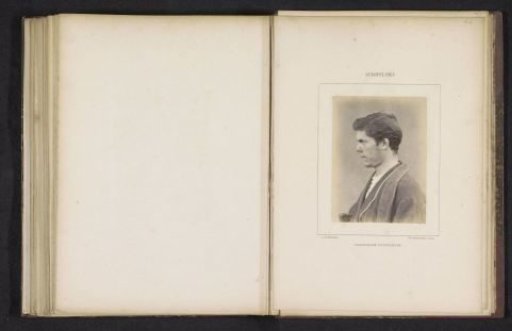 Portrait of an unknown man with sores in his face, possibly caused by scrofula