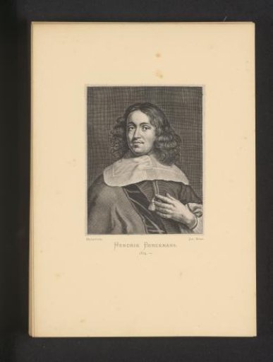 Reproduction of an engraving of a portrait of Hendrick Berckman by Coenraet Waumans