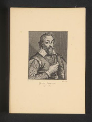 Reproduction of an engraving of a portrait of Aegidius Sadeler by Pieter de Jode (II)