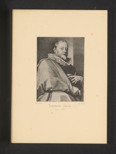 Reproduction of an engraving of a portrait of Theodoor Galle by Lucas Vorsterman (I)