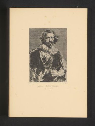 Reproduction of an engraving of a portrait of Lucas Vorsterman (I) by Anthony van Dyck