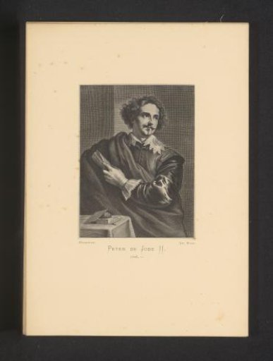 Reproduction of an engraving of a portrait of Pieter de Jode (II) by Pieter de Jode (II)