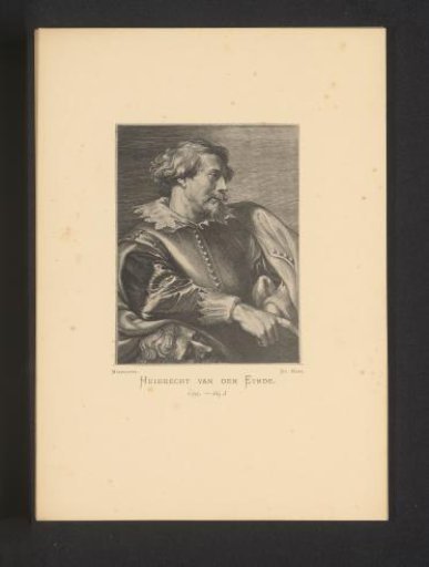 Reproduction of an engraving of a portrait of Hubrecht van den Eynde by Lucas Vorsterman (I)