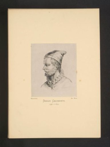 Reproduction of an engraving of a portrait of Denys Calvaert
