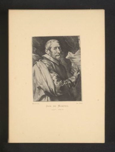 Reproduction of an engraving of a portrait of Joos de Momper by Lucas Vorsterman (I)