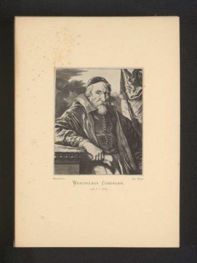 Reproduction of an engraving of a portrait of Wenzel Coebergher by Lucas Vorsterman (I)