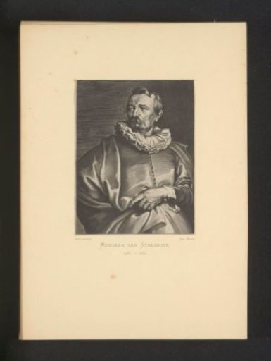 Reproduction of an engraving of a portrait of Adriaen van Stalbemt by Paulus Pontius
