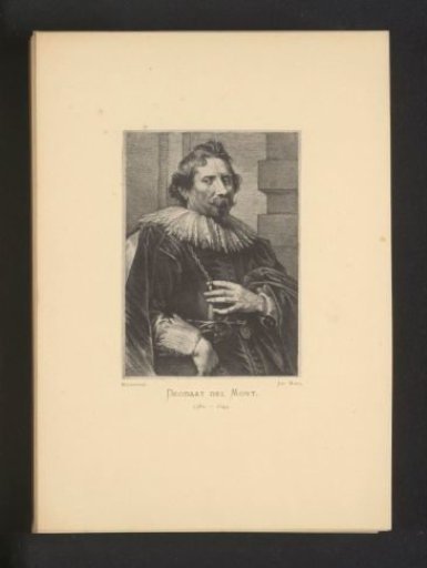 Reproduction of an engraving of a portrait of Deodat van der Mont by Lucas Vorsterman (I)