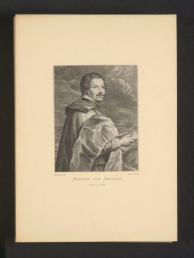 Reproduction of an engraving of a portrait of Andries van Eertvelt by Schelte Adamsz. Bolswert