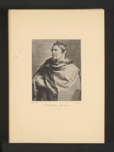 Reproduction of an engraving of a portrait of Gerard Seghers by Paulus Pontius