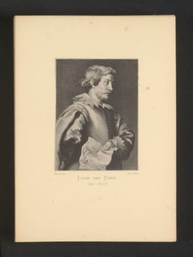 Reproduction of an engraving of a portrait of Lucas van Uden by Lucas Vorsterman (I)