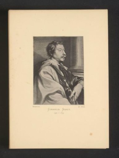 Reproduction of an engraving of a portrait of Cornelis Schut by Lucas Vorsterman (I)