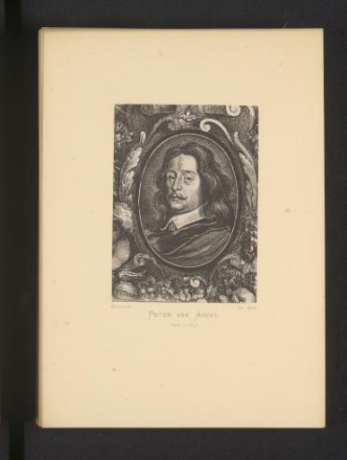 Reproduction of an engraving of a portrait of Pieter van Avont by Wenceslaus Hollar