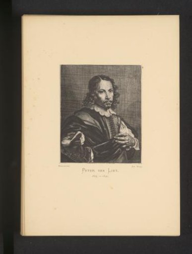 Reproduction of an engraving of a portrait of Peter van Lint by Pieter de Jode (II)
