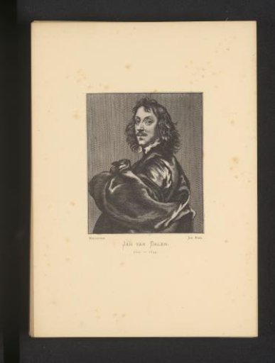 Reproduction of an etching of a portrait of Jan van Balen by Wenceslaus Hollar
