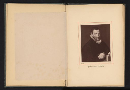 Reproduction of a portrait of Christoffel Plantijn