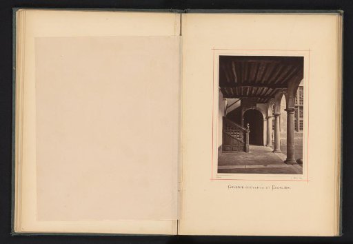 Covered corridor with staircase of the house of Christoffel Plantijn