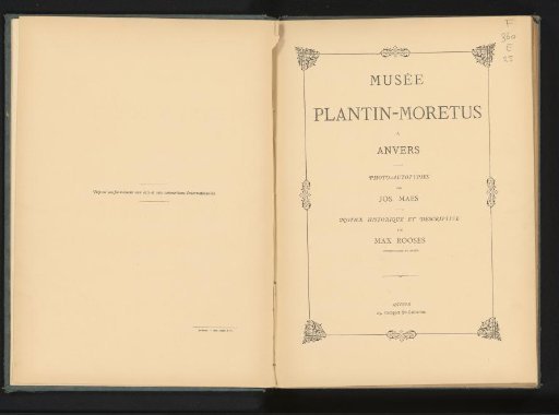 Musée Plantin-Moretus in Antwerp