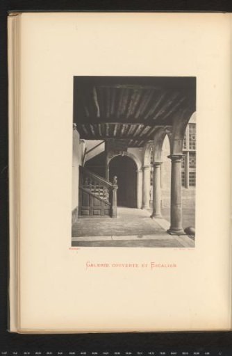 Covered corridor with staircase of the house of Christoffel Plantijn