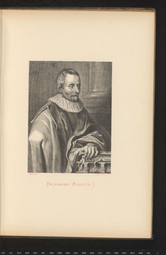 Reproduction of a portrait of Balthasar (I) Moretus