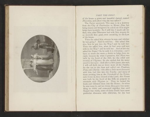 Photographic reproduction of an illustration by Thomas Stothard for The Pilgrim's Progress by John Bunyan