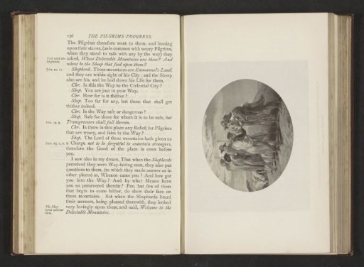 Photographic reproduction of an illustration by Thomas Stothard for The Pilgrim's Progress by John Bunyan