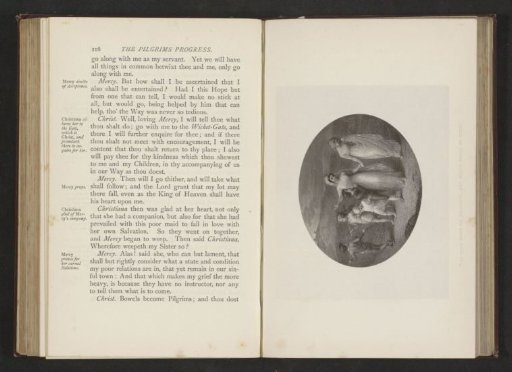 Photographic reproduction of an illustration by Thomas Stothard for The Pilgrim's Progress from This World to That Which Is to Come by John Bunyan