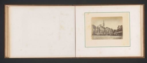 View of the Place d'Armes in Saint-Cloud near Paris after the fire by the Paris Commune