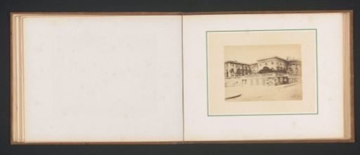 View of the Palais de la Légion d'Honneur in Paris after the fire by the Paris Commune