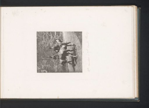 Two Horsemen on Horseback, Seen from Behind