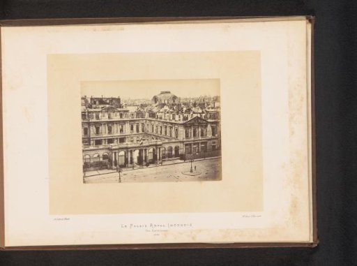 View of the Palais des Tuileries in Paris after the fire by the Paris Commune