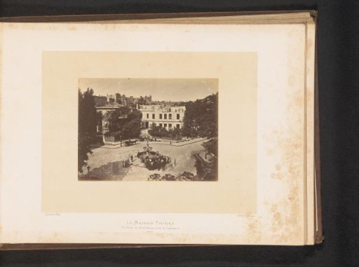 View of the demolition of President Thiers' house in Paris by the Paris Commune