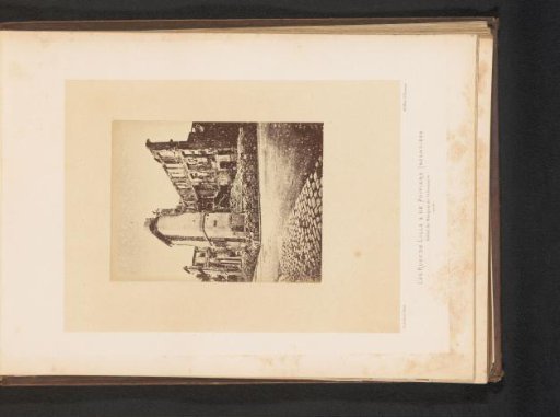 View of the Hôtel du Marquis de Villeneuve in Paris after the fire by the Paris Commune