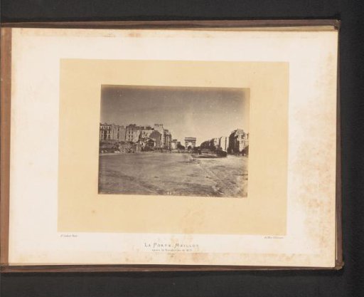View of the Porte Maillot in Paris after the Paris Commune