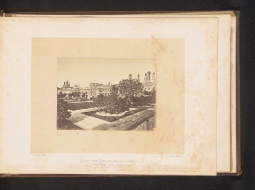 View of the Palais des Tuileries in Paris after the fire by the Paris Commune
