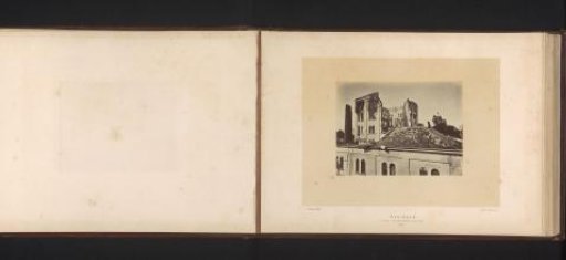 View of the factory of Stork & Weller in Asnières-sur-Seine after the fire by the Paris Commune