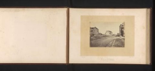 View of the Rue Perronnet in Neuilly-sur-Seine after destruction by the Paris Commune