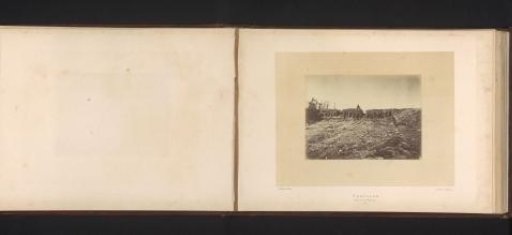 View of a barricade in Châtillon after the destruction by the Paris Commune