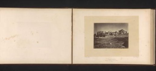 View of the remains of houses in Châtillon after the destruction by the Paris Commune