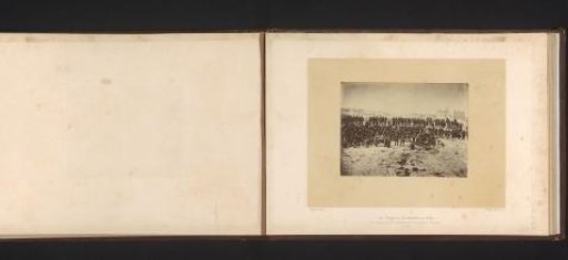 View of a group of Prussian artillerymen on a barricade of Fort d'Aubervilliers during the Paris Commune