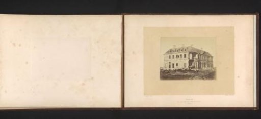View of the castle of Stains after the destruction by the Paris Commune