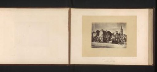 View of the Place d'Armes in Saint-Cloud after the fire by the Paris Commune