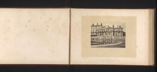 View of the Château of Saint-Cloud after the fire by the Paris Commune