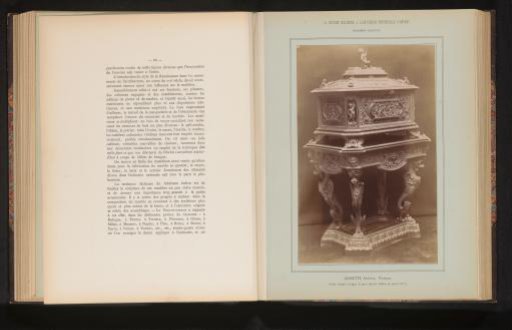 Chest of pearwood on a pedestal