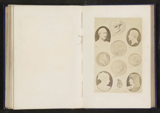 Nine portraits in relief and a Turkish ring