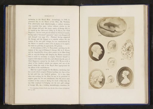 Six relief portraits and two chalcedonies